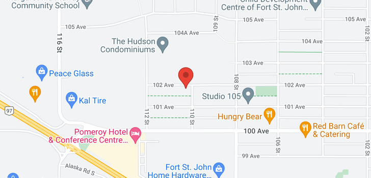 map of 11019 102 AVENUE